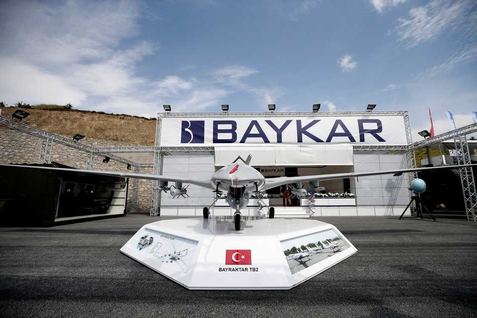The highlight of the exhibit was the Bayraktar TB2 armed drone which opens fire on targets using Smart Micro Munition MAM-L. The TB2 armed UAVs have been used by the Turkish Armed Forces and Turkey's Security Directorate since 2015.