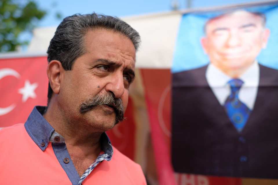 Ali Hasan Sengonul says, for him “the 2018 elections are beyond parties. So he says he is “pleased with MHP’s decision to support Erdogan.” Uskudar, Istanbul, June 7, 2018.