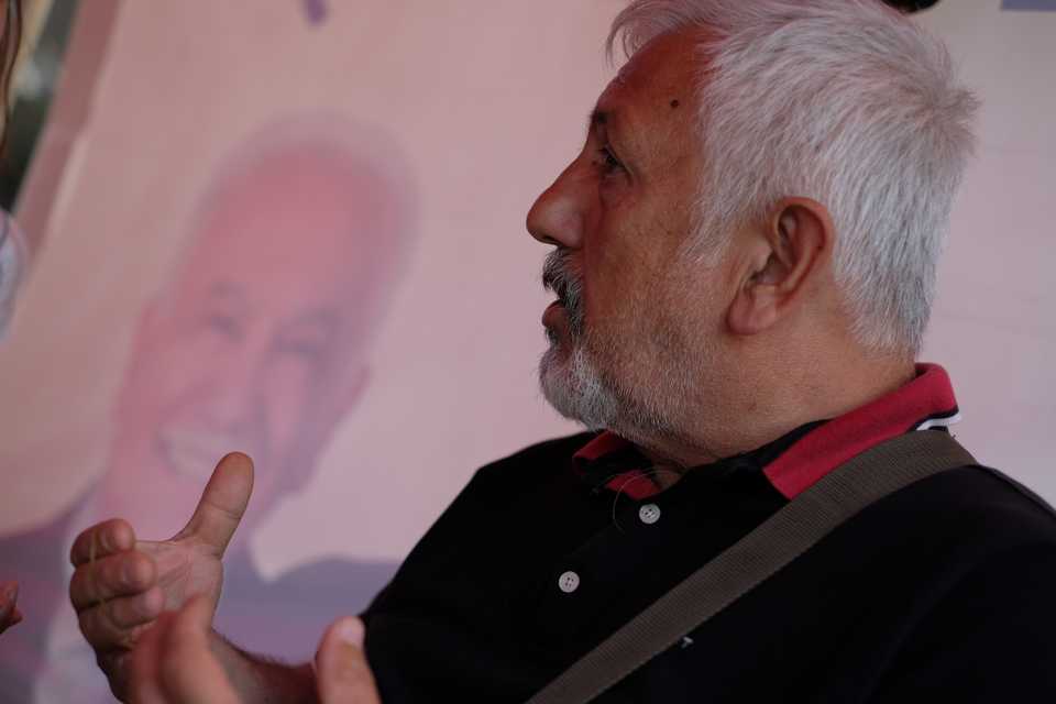 “There are two alliances and six candidates, it seems.” Huseyin Alp Dundar, a supporter of Patriotic Party says. “But in reality,​ there are only two candidates, Dogu Perincek, who will become the president and the others.”