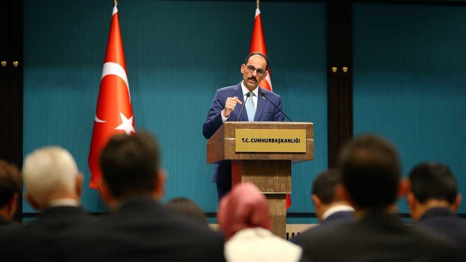 While maintaining the cabinet meeting under the leadership of President Recep Tayyip Erdogan in the Presidential Complex in Ankara, Presidential Spokesman Ibrahim Kalin held a press conference.
