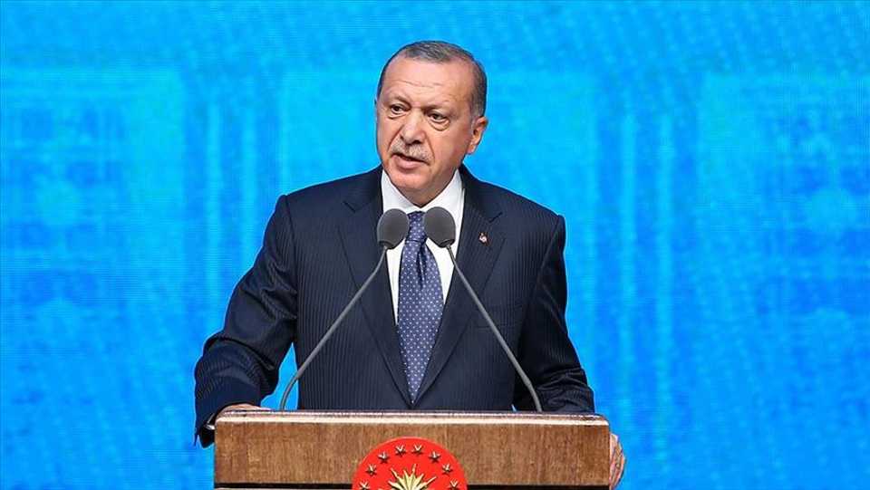 President Recep Tayyip Erdogan says Istanbul's new airport will become fully operational on October 29, as he delivers a speech during the 'new government's 100-day action plan' meeting in Ankara.