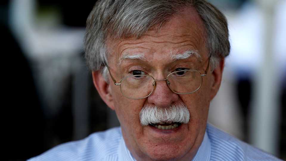 US National Security Adviser John Bolton speaks during an interview with Reuters in Jerusalem, Israel, August 21, 2018.