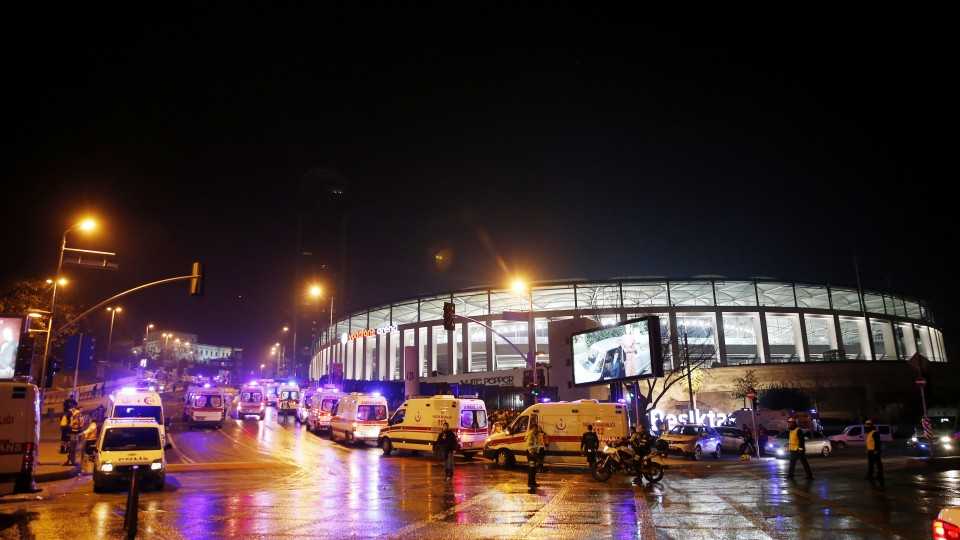 A security guard told TRT World that a suicide bomber blew himself up outside the stadium.