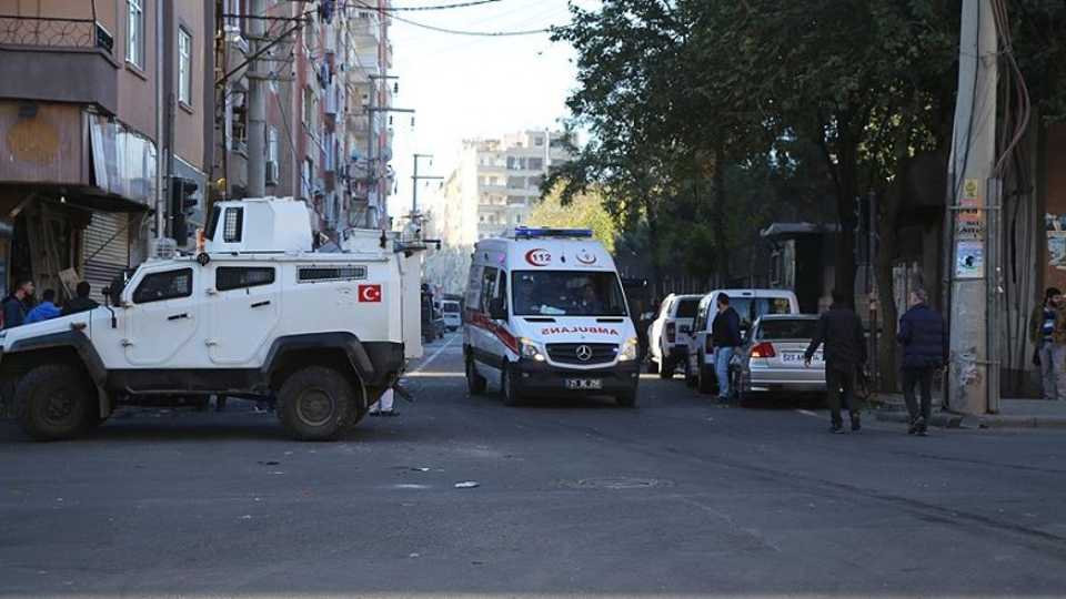 A 40-year old civilian died after he was caught in the crossfire between Turkish security officials and the outlawed PKK's youth-wing.