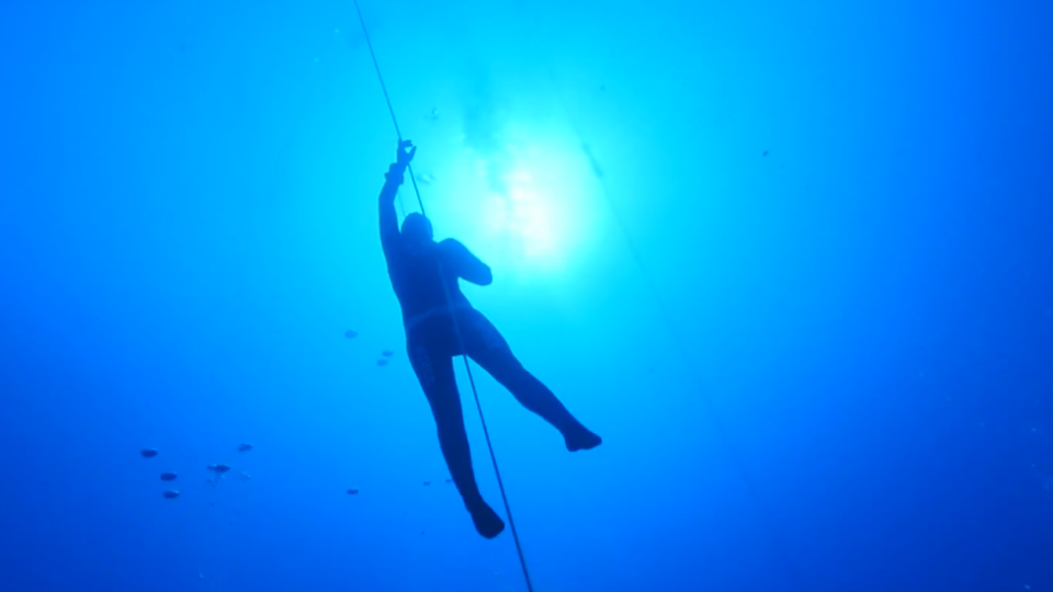 Freediving is a form of underwater diving where divers hold their breath instead of relying on scuba gear. 