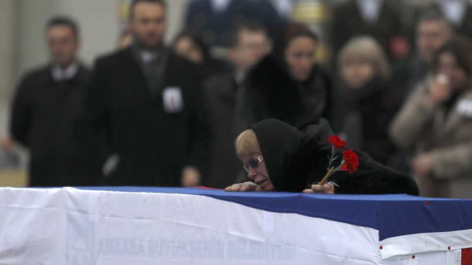 The body of Russian Ambassador Andrei Karlov was flown back to Moscow following the fatal shooting.