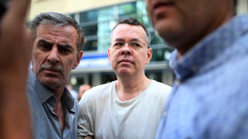 The Trump administration is hopeful that Andrew Craig Brunson (C) could be freed at the hearing, but the State Department has said it was unaware of any deal with the Turkish government for his release.