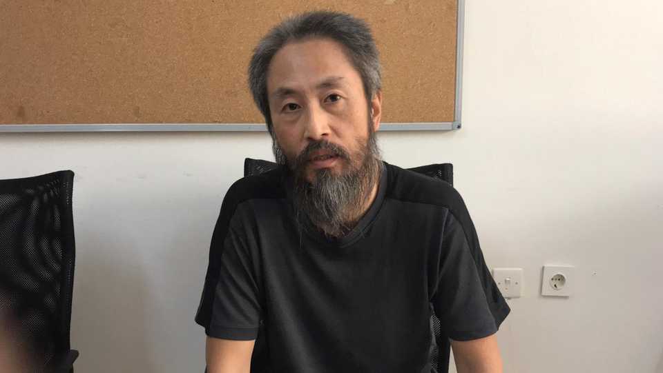 Japanese journalist Jumpei Yasuda is pictured at the local police headquarters in Hatay, Turkey October 24, 2018.