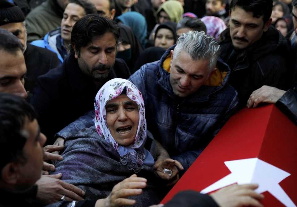Funeral services have begun for some of the victims of the New Year's Day shooting at an Istanbul nightclub. 