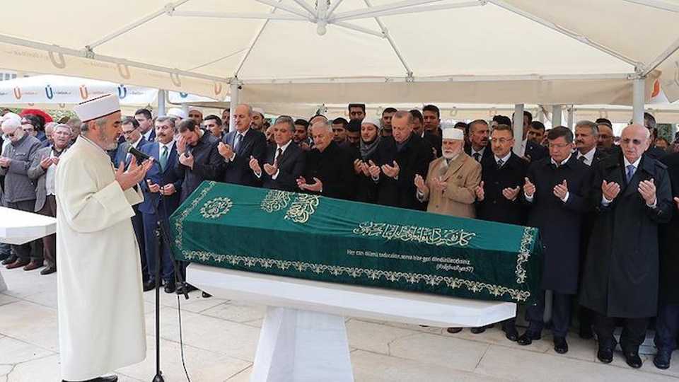 Turkey's President Recep Tayyip Erdogan attended the funeral ceremony of the Turkish businessman Abdullah Tivnikli in Istanbul ,Turkey on Nov. 06,2018.