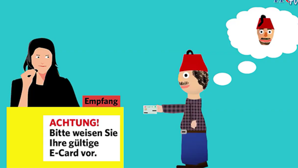 A screen shot from the video shared on The Freedom Party of Austria's Twitter account.
