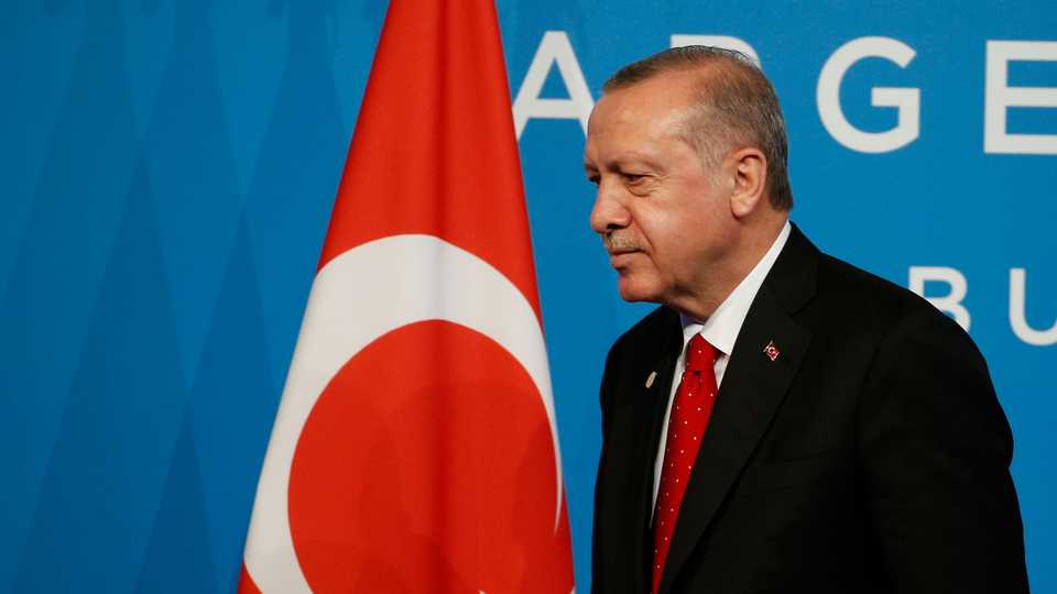 President of Turkey Recep Tayyip Erdogan makes a statement as he holds a press conference within the G20 Leaders’ Summit in Buenos Aires, Argentina on December 01, 2018.