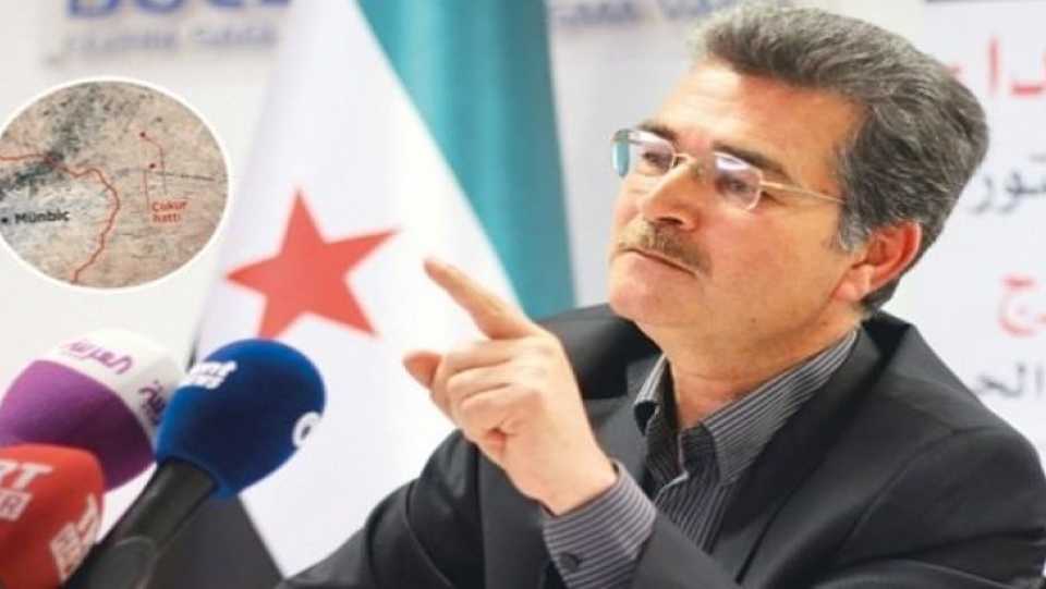 A file picture of Syrian Turkmen Assembly President Muhammad Wajih Juma during a press conference.
