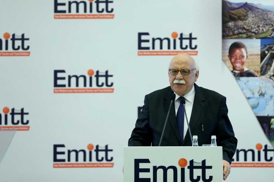 Turkish Minister of Culture and Tourism Nabi Avci delivers a speech during the opening ceremony of the 21st East Mediterranean International Tourism and Travel Exhibition (EMITT) at the TUYAP Fair and Convention Center in Istanbul, Turkey on January 26, 2017. 