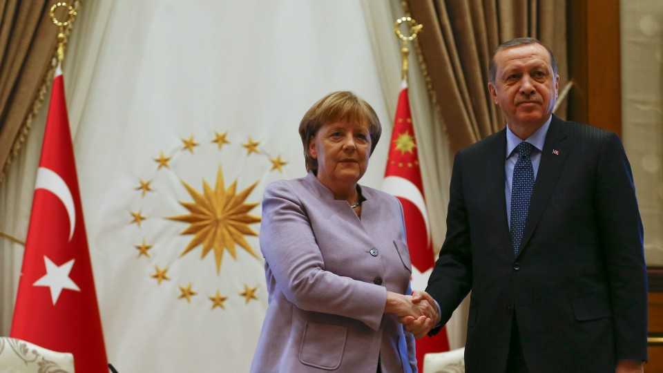 Erdogan said he hoped Berlin would take "more rapid decisions" on the extradition of Turkish soldiers linked by Ankara to the failed coup attempt in July 2016.