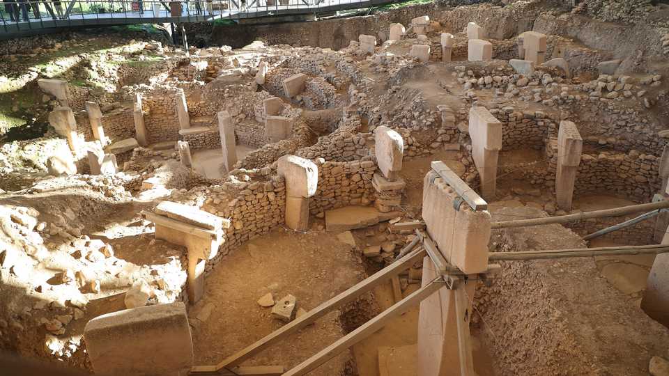 A view of Gobeklitepe archaeological site ahead of its opening ceremony in Sanliurfa, Turkey on March 8, 2019.