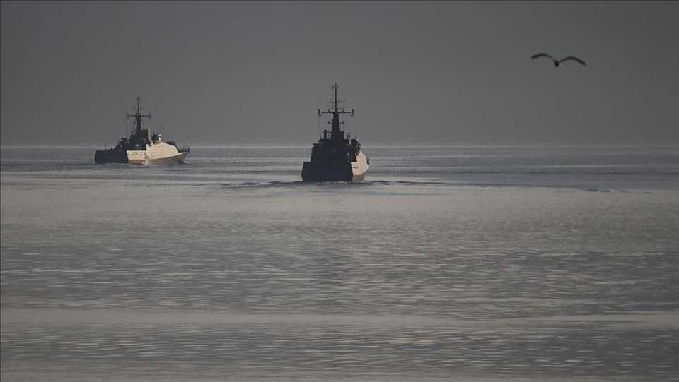 The drill was conducted near the port of Novorossiysk, in southern Russia.