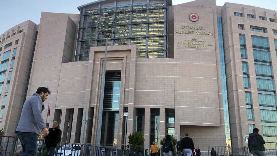 The exterior of the Justice Palace. The trial of Metin Topuz, a Turkish employee of the US Consulate in Istanbul, who is charged with espionage and attempting to overthrow the Turkish government, began in Istanbul on Tuesday, March 26, 2019.
