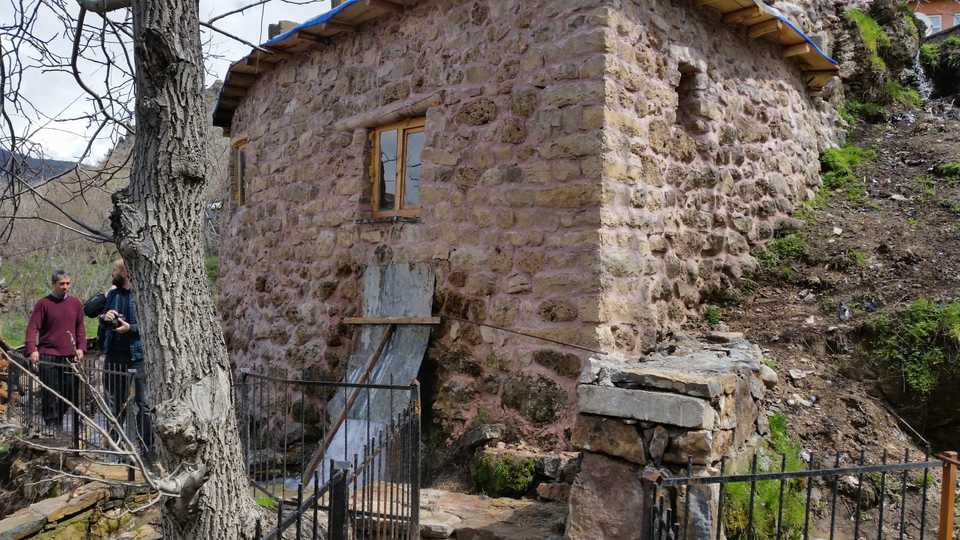 Temel Ayca, Cukurca's district governor, has restored a 400-year old sesame mill, reactivating it for tahini production.