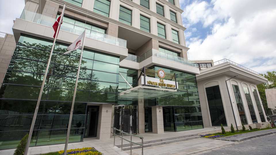 The Supreme Election Council (YSK) headquarters in Ankara, Turkey on May 9, 2019.