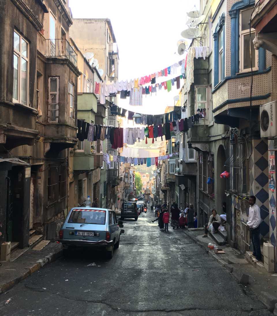 The wash-lined streets of Tarlabasi house many communities old and new.