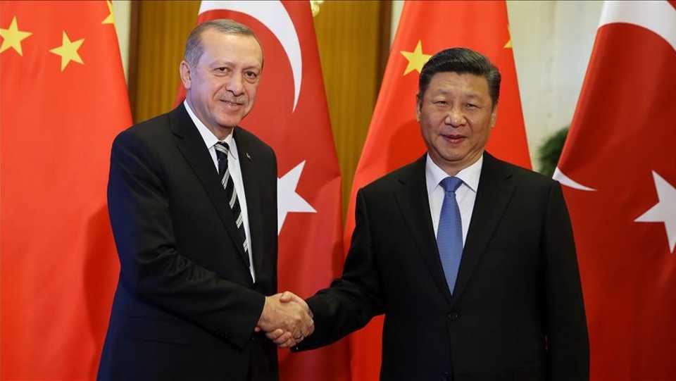 Turkish President Recep Tayyip Erdogan and President of the People's Republic of China Xi Jinping are seen in this file photo.