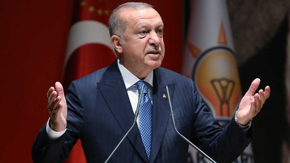 Turkish President Erdogan says Turkey is determined to destroy a 