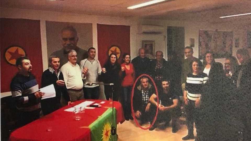 The terrorist, circled in red, had also been running the terrorist organisation’s activities in Norway, according to a source.