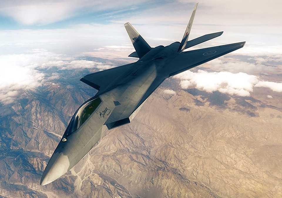 A digital rendering of the Turkish Experimental Fighter (TF-X) by Turkish Aerospace Industries.