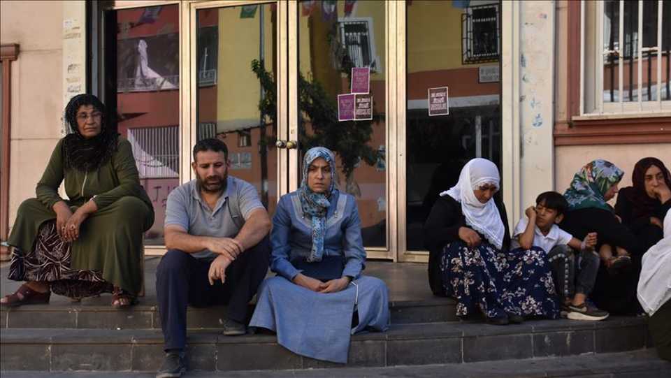 Desperate mothers, seeking the return of their children, are camped outside the provincial office of the Peoples' Democratic Party in southern Diyarbakir province.