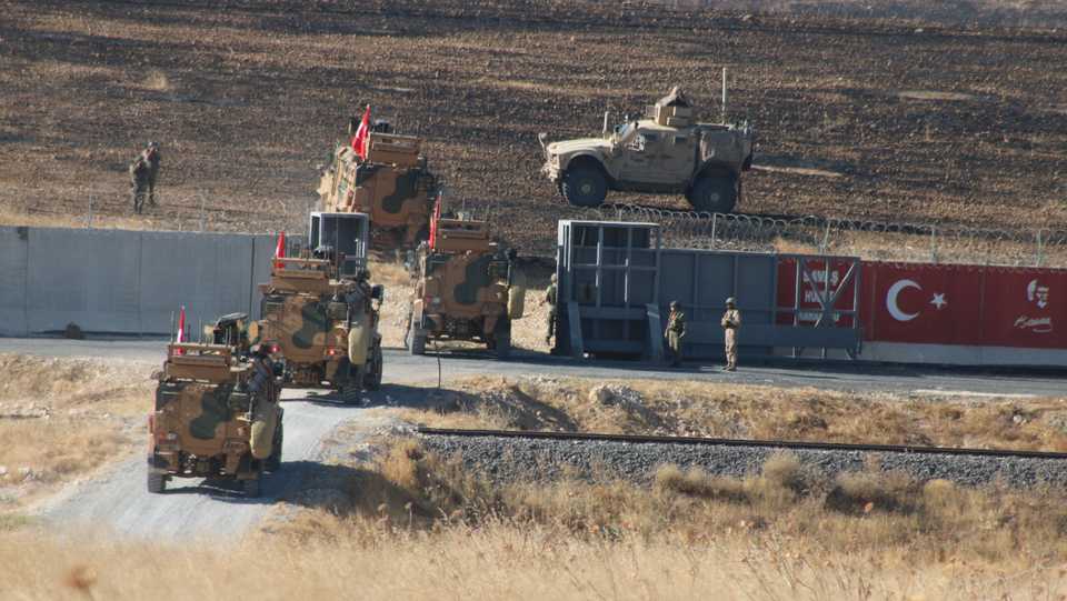 The Turkish Armed Forces and the US Armed Forces started their second joint land patrol, within the scope of the August 7 safe zone agreement, east of the Euphrates in Syria. September 24, 2019.