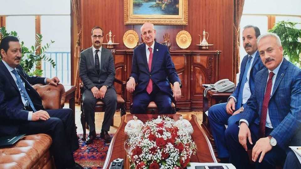 Speaker of the Turkish Grand National Assembly (TGNA), İsmail Kahraman on Thursday welcomed Saudi Arabia's ambassador to Ankara Waleed bin Abdulkarim Al-Khuraiji.