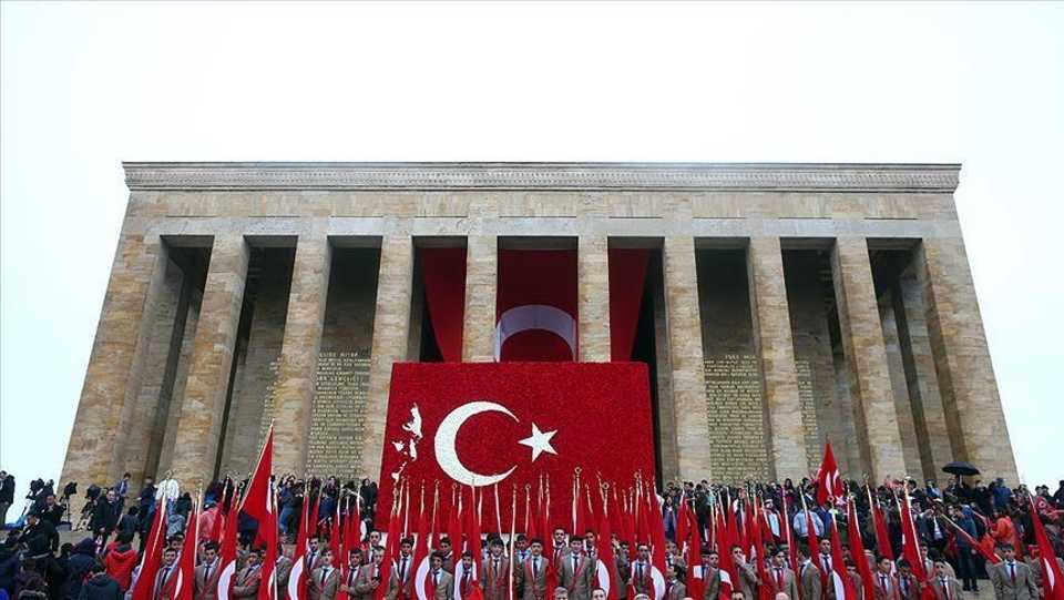 Photo shows ceremony to mark Turkey's Republic Day in Ankara.