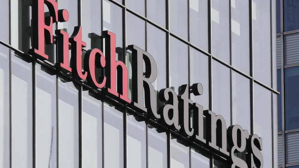 The Fitch Ratings logo is seen at their offices at Canary Wharf financial district in London,Britain, on March 3, 2016.
