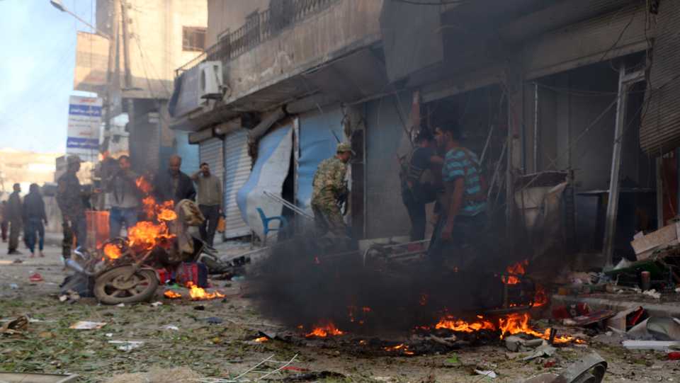 A marketplace in northern Syria’s Tal Abyad district was targeted by YPG/PKK terrorists, killing at least 13 civilians, on November 2, 2019.