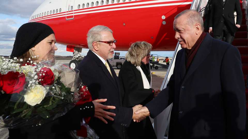 Turkish President Recep Tayyip Erdogan arrived in Washington, DC on Tuesday for official talks with his US counterpart Donald Trump.