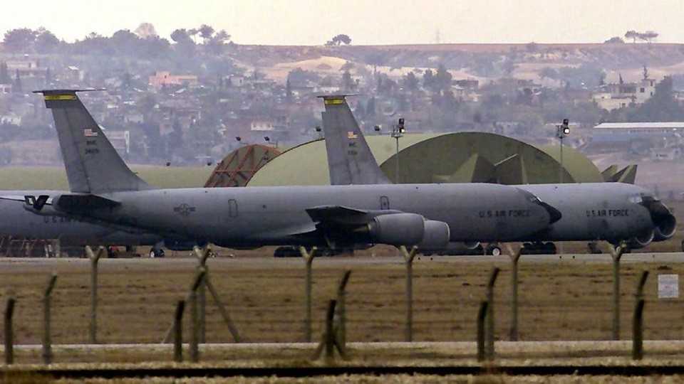 US Air Force tanker planes at Turkey's Incirlik Airbase in this undated file photo.