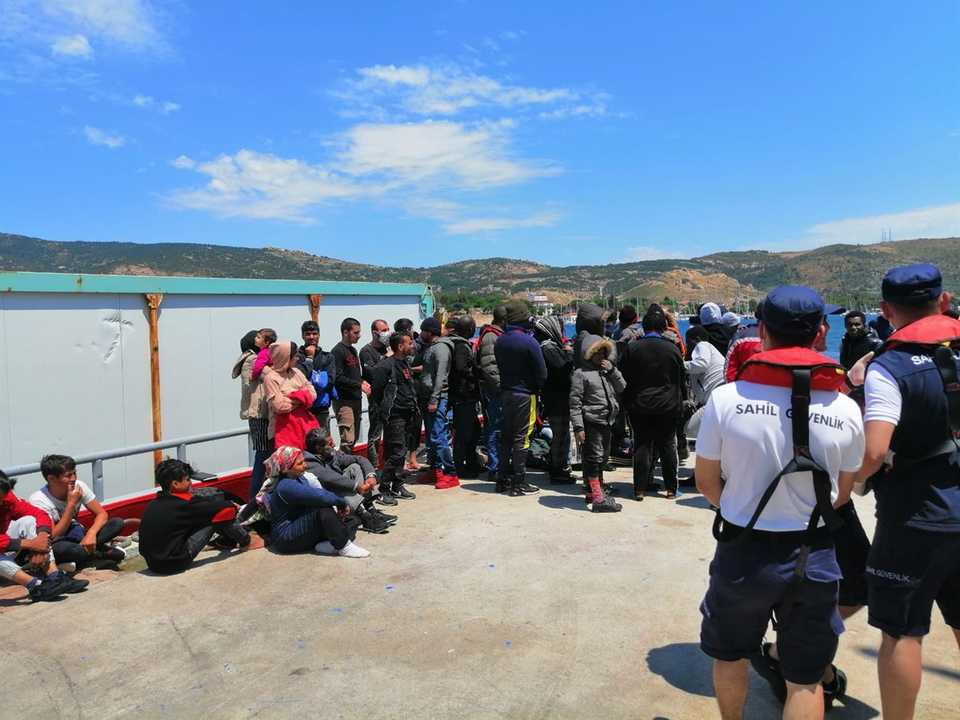 Following formal procedures asylum seekers were sent to Turkey's Provincial Directorate of Migration Management in country's Aegean province of Izmir.