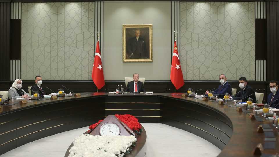 Turkey's President Erdogan announces further easing of Covid-19 curbs following a cabinet meeting in capital Ankara.