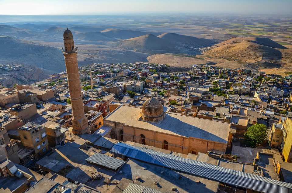 An aerial view of Mardin in the southeast of Turkey.