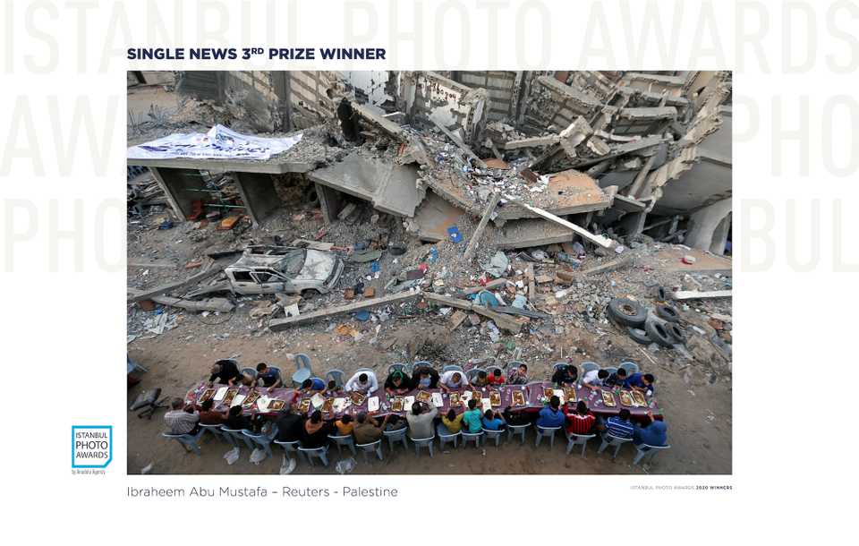 Reuters photojournalist Ibraheem Abu Mustafa got third prize in the 