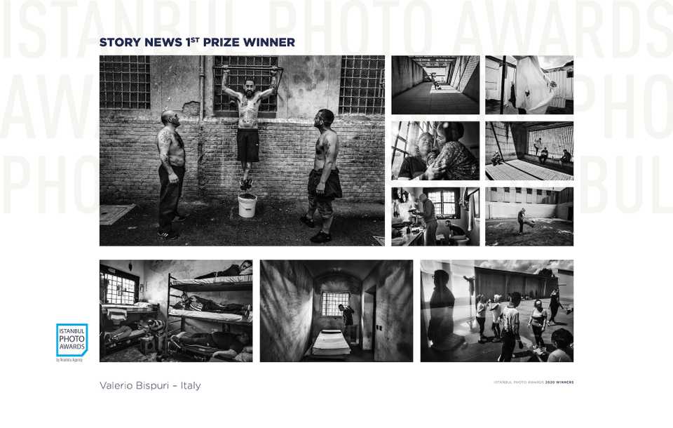 The top prize in the “Story News” category went to Valerio Bispuri for his photo series called “The Prisoner”, shot in Italian jails.