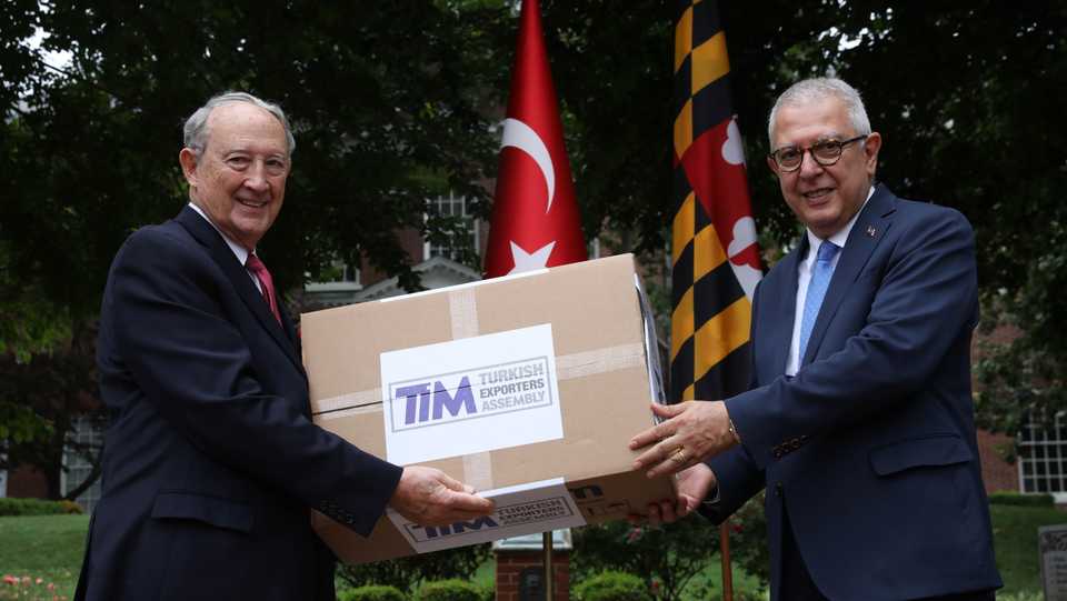Maryland Secretary of State John Wobensmith with Turkish Ambassador Serdar Kilic.