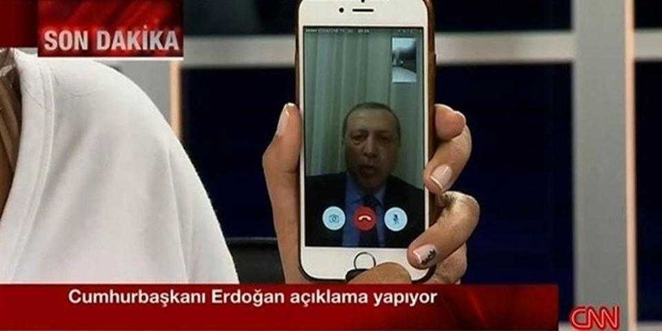 One of the most remarkable moments of that night was when Erdogan addressed the country via FaceTime, which was broadcast over CNN.