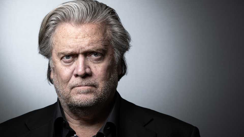In this file photo former adviser to the US president and US publicist Steve Bannon poses during a photo session in Paris on May 27, 2019.