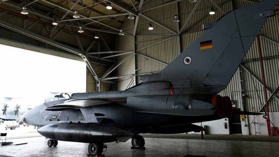 In this file picture, a German Tornado jet is pictured in a hangar at Incirlik.