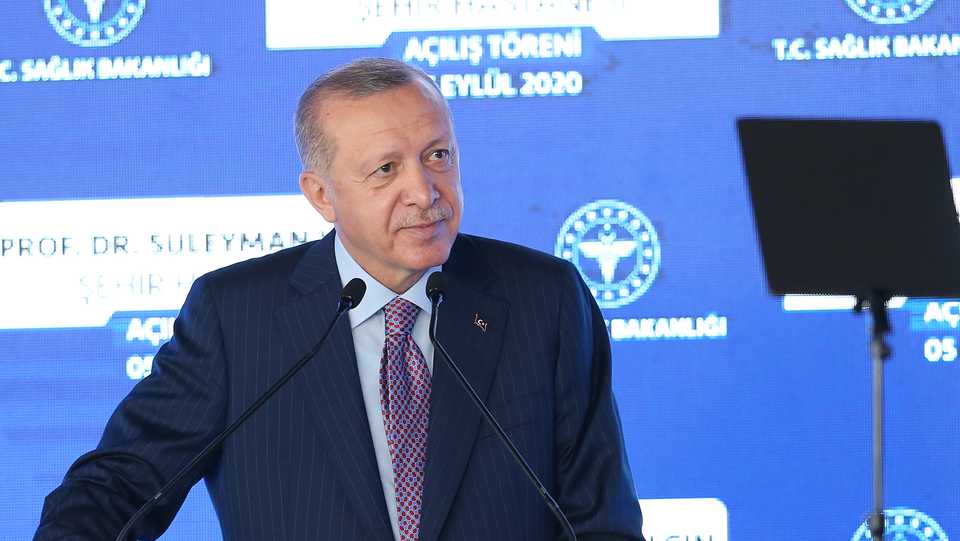 Turkish President Recep Tayyip Erdogan in Istanbul, Turkey on September 5, 2020.