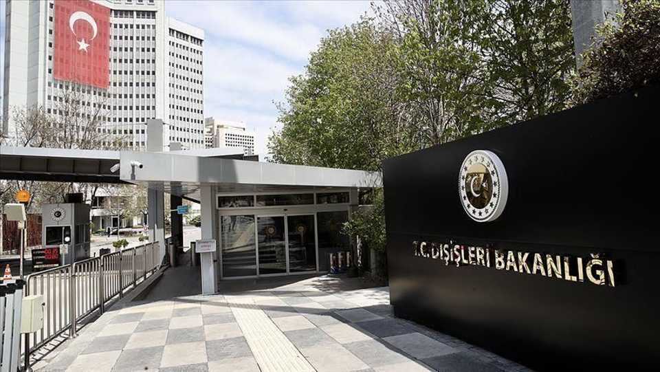 Photo shows Ministry of Foreign Affairs of the Republic of Turkey in the capital Ankara, Turkey.