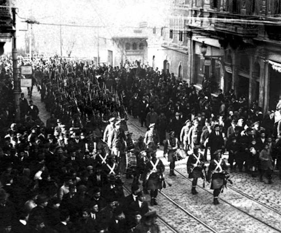 In November 1918, the Allied Powers, which included Greeks, occupied Istanbul, which eventually triggered the Turkish War of Independence.