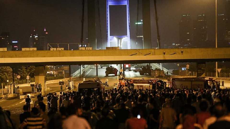 The Bosphorus Bridge in Istanbul, which was later renamed as July 15 Martyrs' Bridge, was a major site of resistance against coup plotters last year.